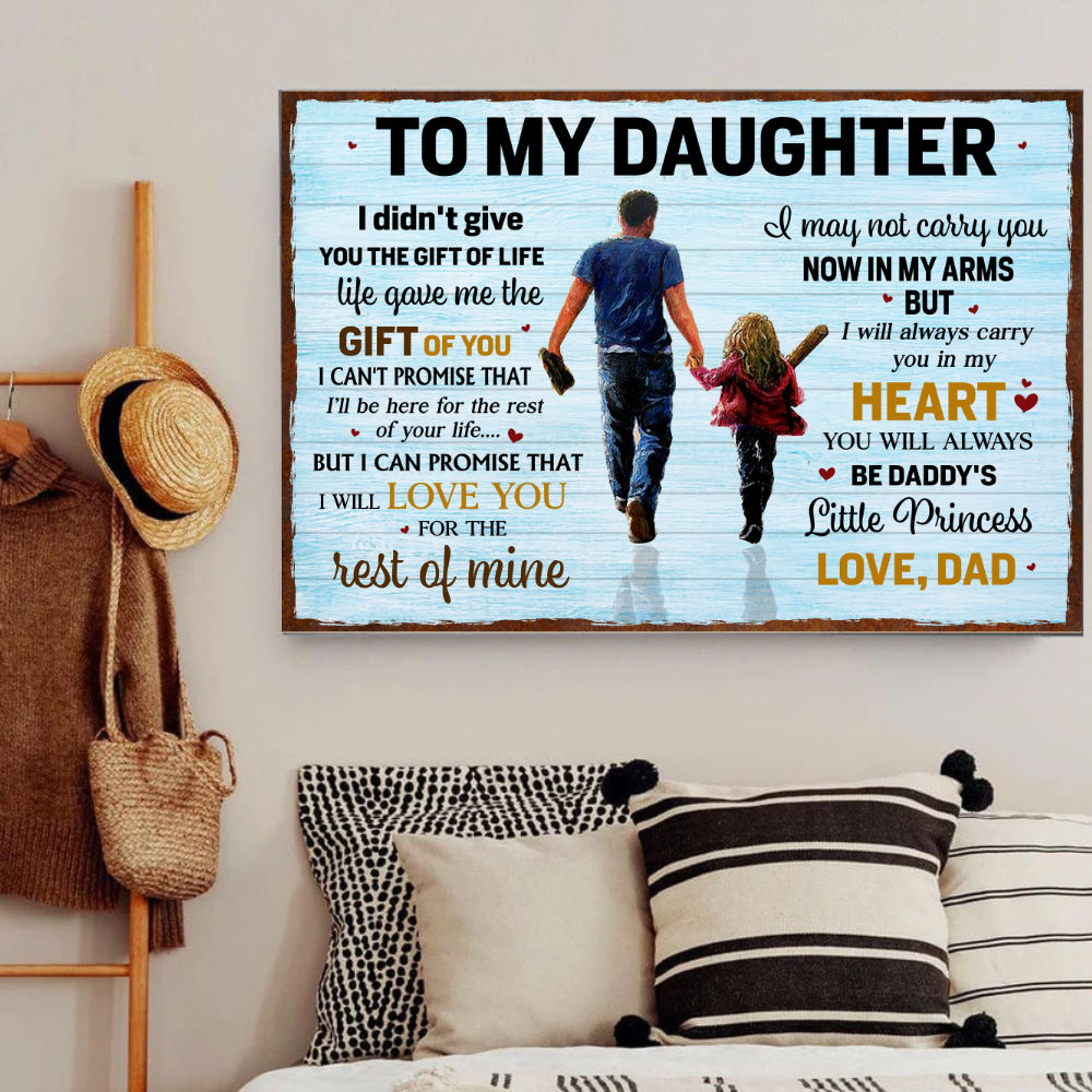 To My Daughter Wall Art - Gift For Daughter
