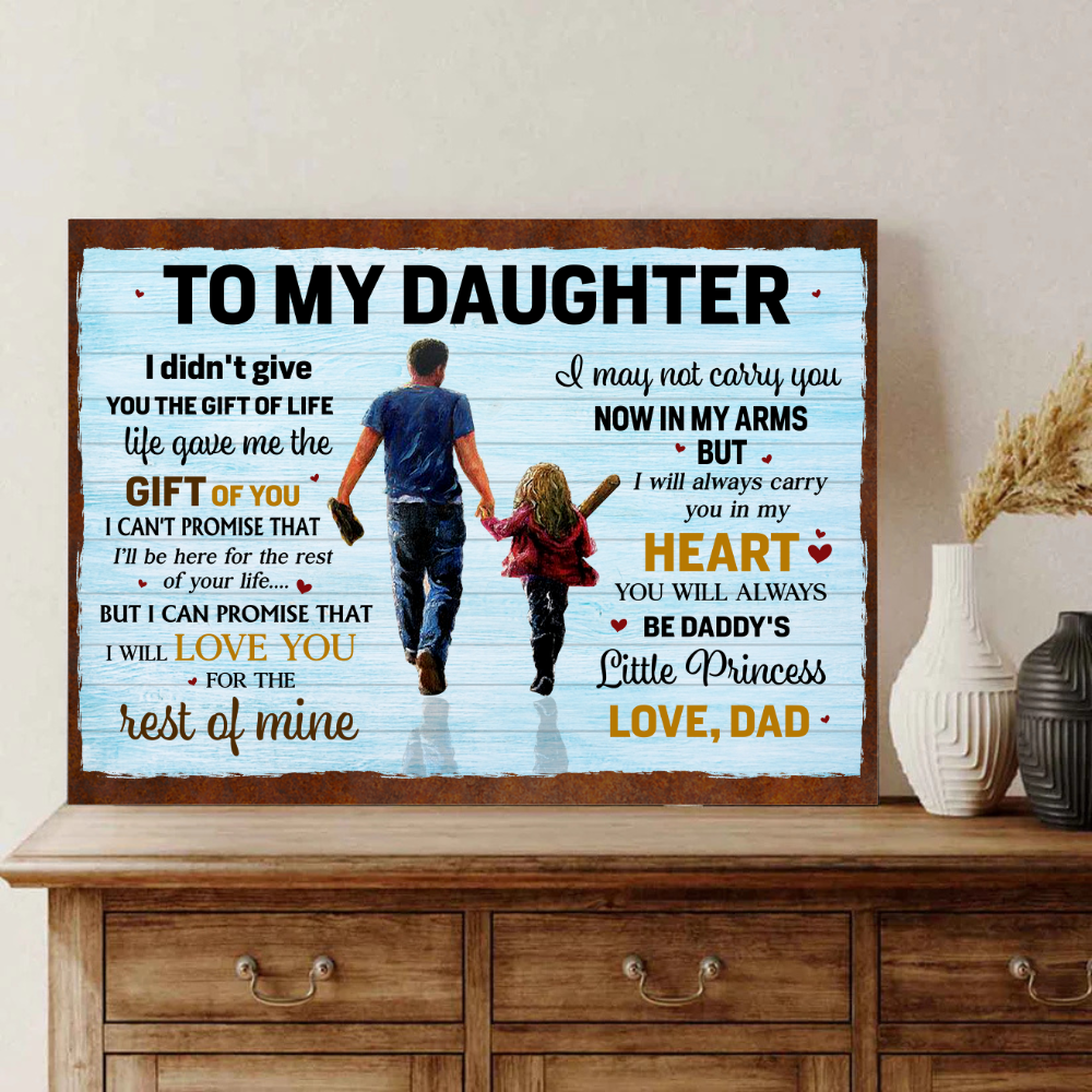 To My Daughter Wall Art - Gift For Daughter