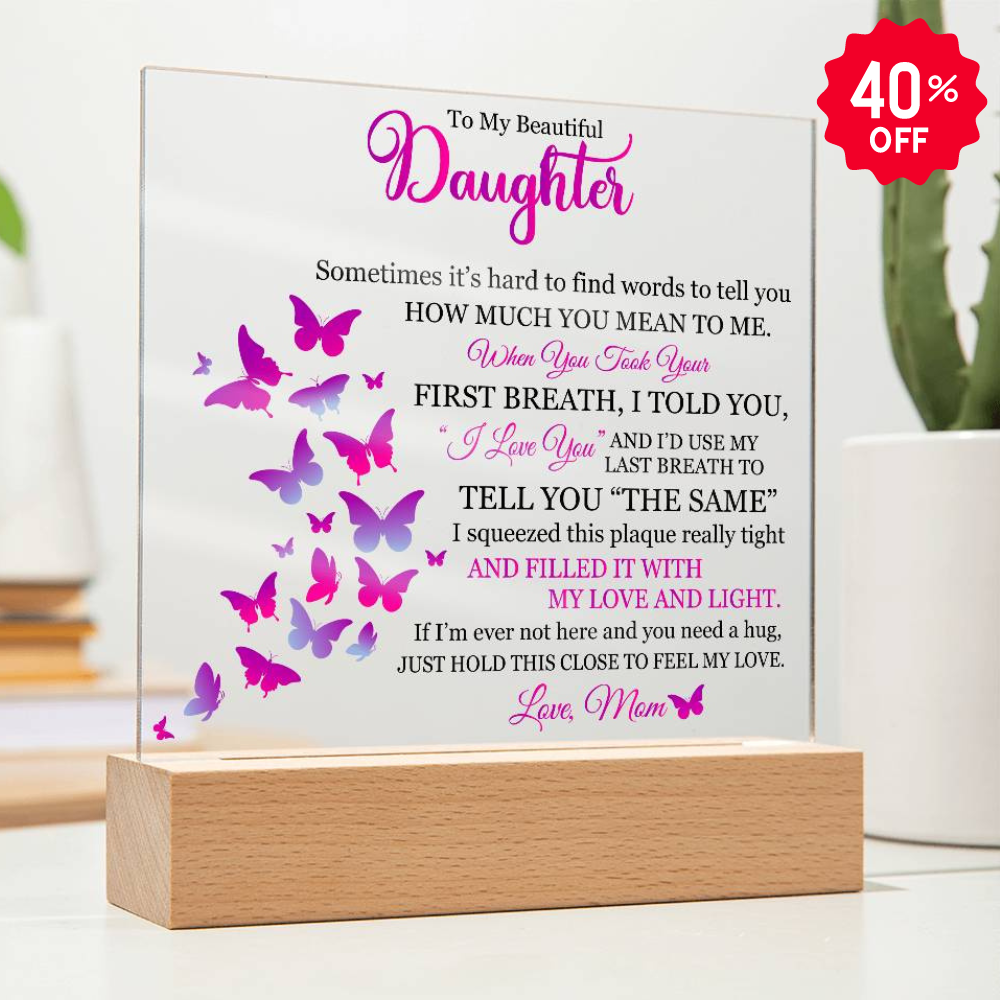 Beautiful Gift for Daughter From Mom - Multicolor Acrylic Lamp