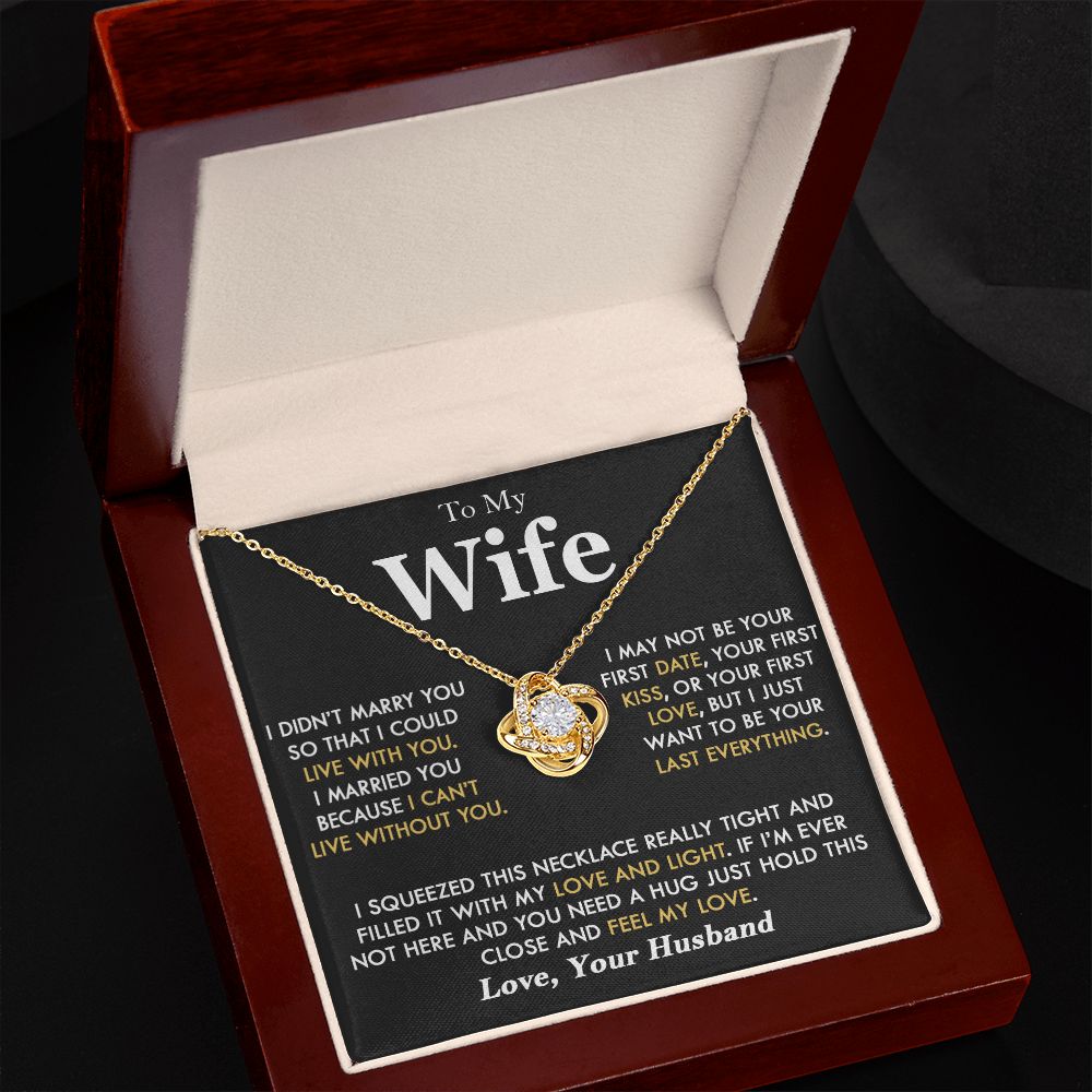 To My Wife - Love Knot Necklace - WF004