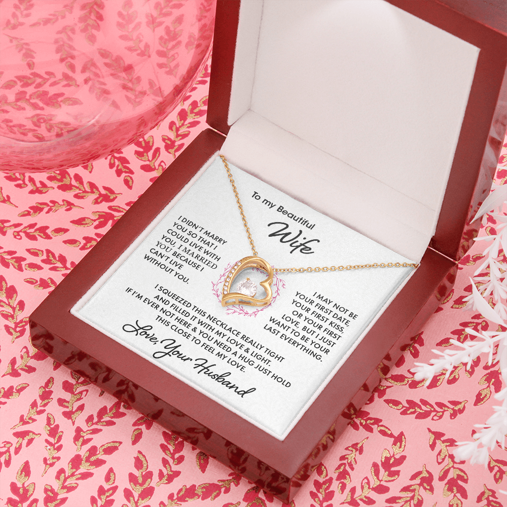 To My Beautiful Wife - Forever Love Necklace