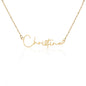 To My Granddaughter - Signature Name Necklace