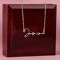 To My Granddaughter - Signature Name Necklace
