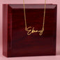 To My Granddaughter - Signature Name Necklace