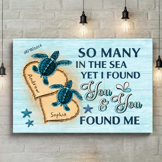 Custom Love Canvas – 'I Found You' Personalized Gift