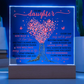 To My Daughter - Tree of Love - Acrylic Lamp