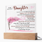 Acrylic Lamp for Daughter - I Will Always Love You - Gift for Daughter