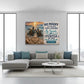 Personalized Sea Turtle Couple Canvas | Custom Names & Date Ocean Wall Art | Romantic Beach Anniversary Gift for Couples