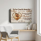 Personalized Missing Piece Couple Canvas, Custom Photo Anniversary Wall Art, Rustic Love Story Gift for Couples