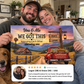 Personalized Couple Farmhouse Canvas | Rustic Red Truck Anniversary Gift