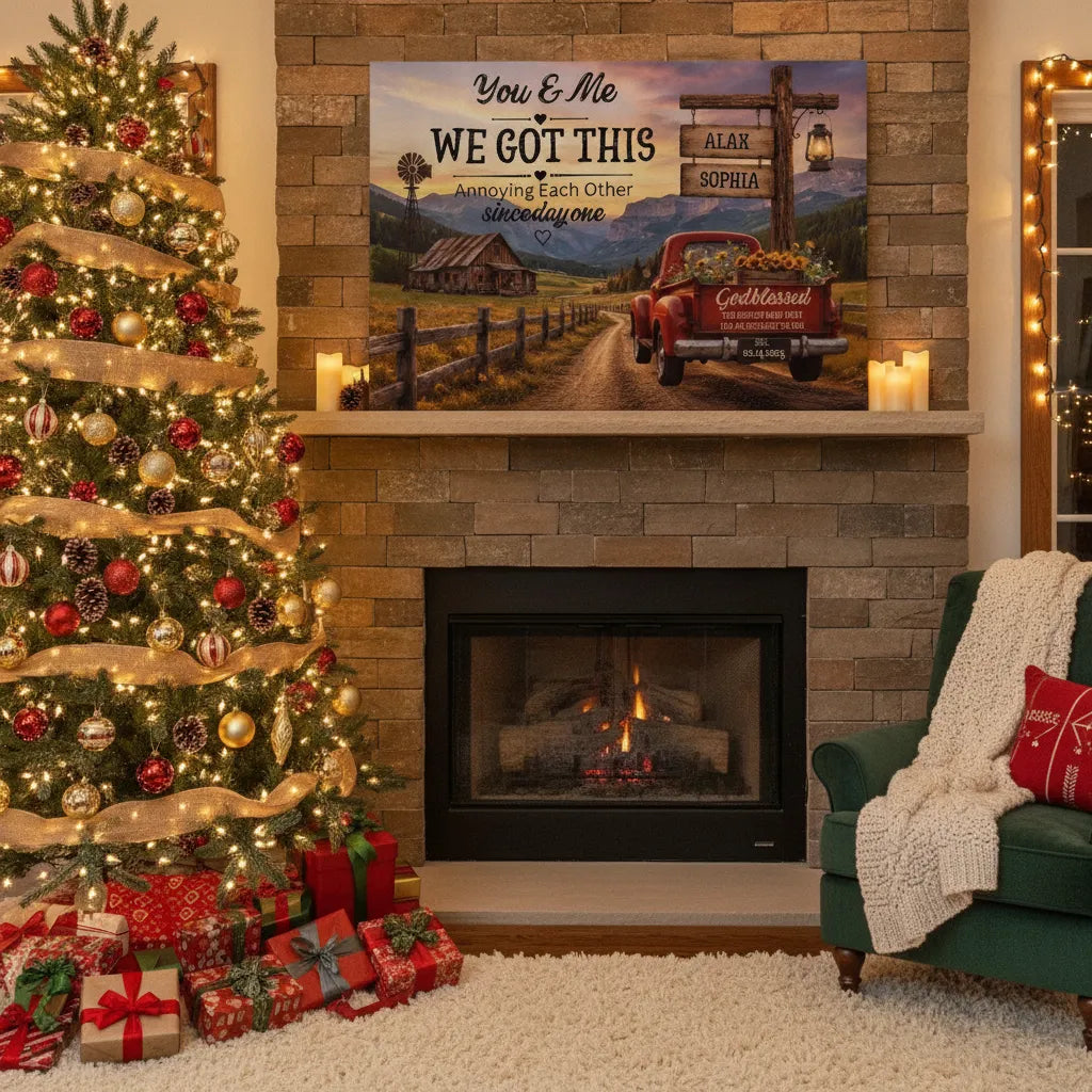 Romantic Farmhouse Anniversary Wall Art
