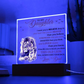 To My Daughter Acrylic Lamp - I Will Always Have Your Back - Gift for  Daughter