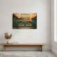 Personalized Fishing Couple Canvas | Custom Names & Date Best Catch Wall Art | Rustic Lake Anniversary Gift for Fishermen