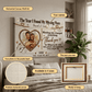 Personalized Missing Piece Couple Canvas, Custom Photo Anniversary Wall Art, Rustic Love Story Gift for Couples