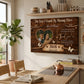 Personalized Missing Piece Couple Canvas, Custom Photo Love Story Wall Art, Rustic Anniversary Gift with Names and Year
