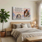Personalized Penguin Couple Canvas, Custom Photo Love Wall Art, Always My Penguin Romantic Anniversary Gift