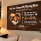 Personalized Couple Canvas Wall Art, Custom Photo Anniversary Gift, Our Love Story Year We Met Canvas for Couples