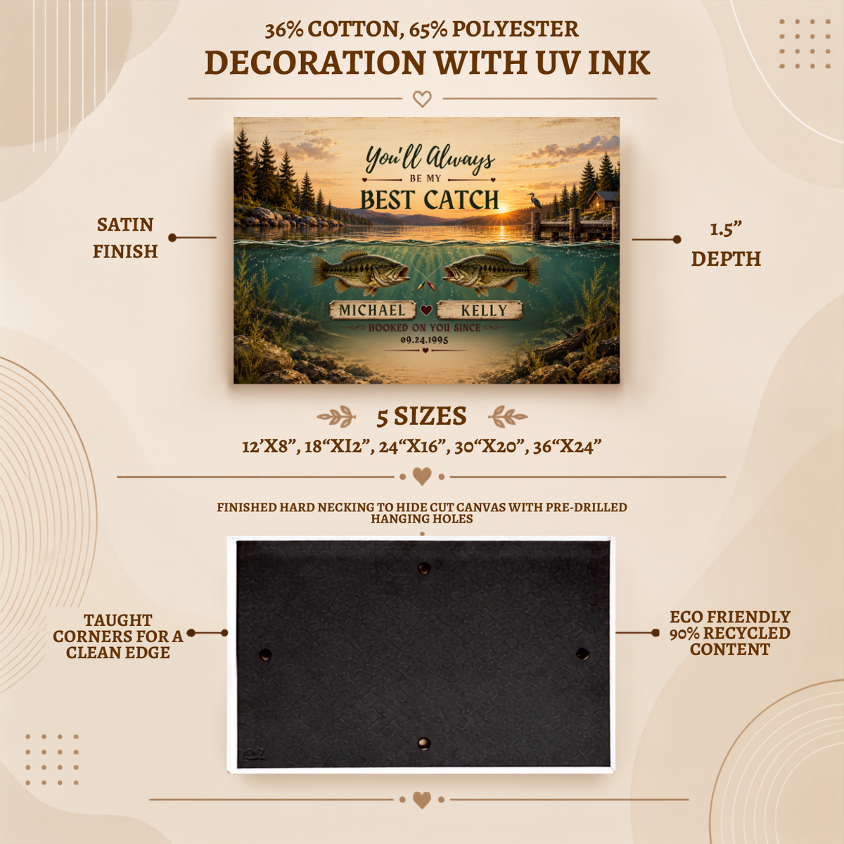 Rustic Fishing Cabin Wall Art