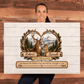 Personalized Deer Couple Canvas | Custom Names & Date Rustic Deer Wall Art | Romantic Woodland Anniversary Gift for Couples