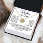 To My Daughter In Law | You're a Blessing From The Start | Alluring Beauty Necklace