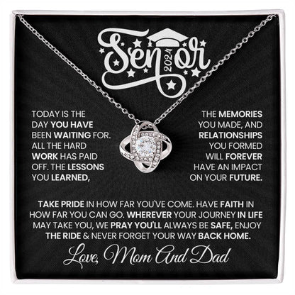 Graduation Gift - Senior 2024 - Love Knot Necklace