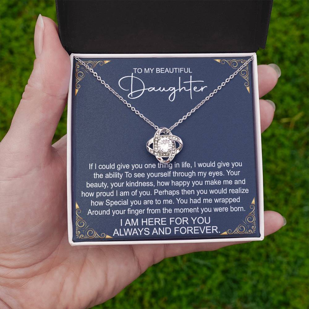 Beautiful Gift for Daughter "I'm Always Here For You" Necklace