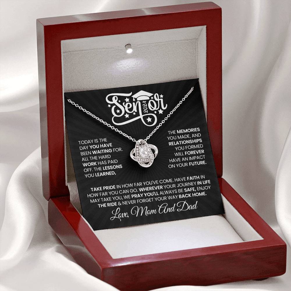 Graduation Gift - Senior 2024 - Love Knot Necklace