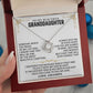 To My Beautiful Granddaughter - Love Knot Necklace - GD008