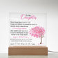 To My Daughter - I Will Always Love You - Acrylic Plaque With LED