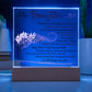 Acrylic Lamp for Daughter - I Will Always Love You - Gift for Daughter