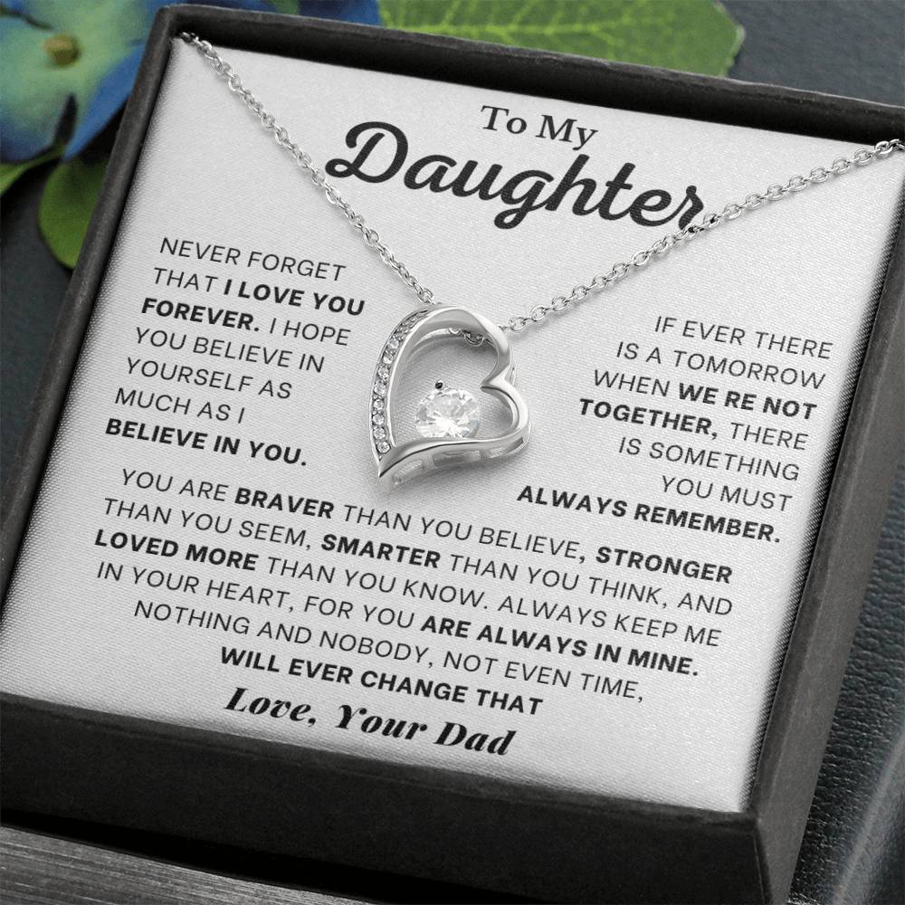 (ALMOST SOLD OUT) To My Daughter | Forever Love Necklace DD002