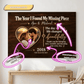Romantic anniversary canvas featuring a personalized couple photo.