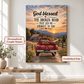 "God Bless The Broken Road" Personalized Couple Canvas Wall Art