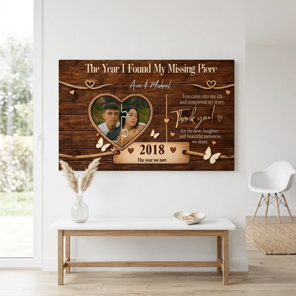 Custom Anniversary Canvas Gift for Soulmates