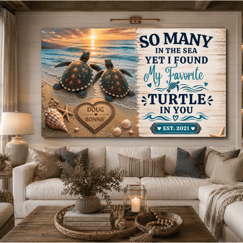 Personalized Ocean Anniversary Art