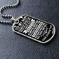 [ALMOST SOLD OUT] To My Son - Always Keep me in your heart - Dog Tag Necklace