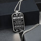 To My Son - Dog Tag Military Chain