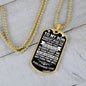 [ALMOST SOLD OUT] To My Son - Always Keep me in your heart - Dog Tag Necklace