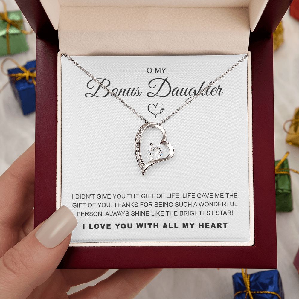 [ALMOST SOLD OUT] To My Bonus Daughter - Forever Love Necklace