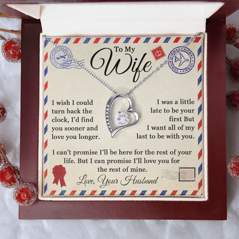 To My Wife - Love Letter - Forever Love Necklace