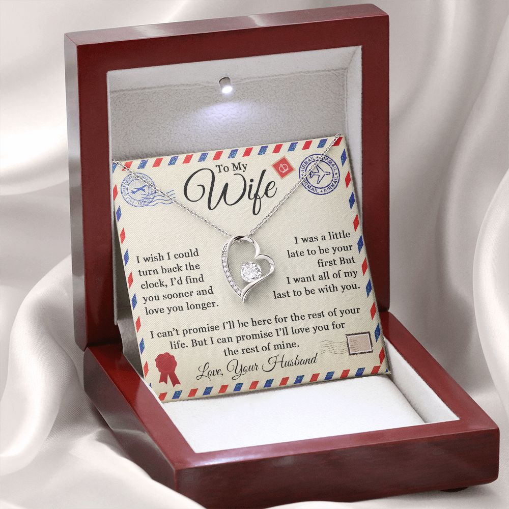 To My Wife - Love Letter - Forever Love Necklace