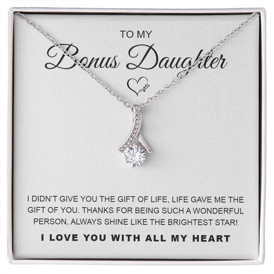 To My Bonus Daughter - Alluring Beauty Necklace