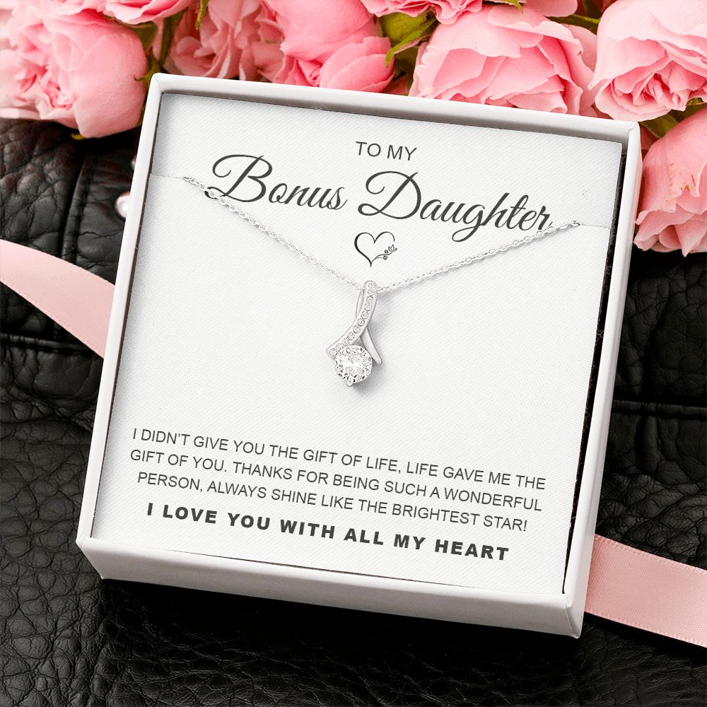 To My Bonus Daughter - Alluring Beauty Necklace