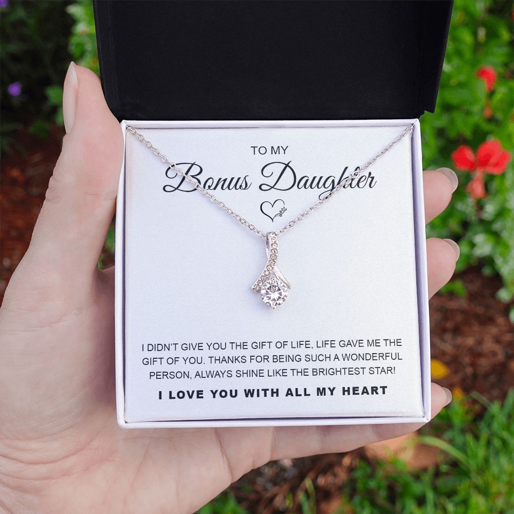 To My Bonus Daughter - Alluring Beauty Necklace