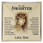 To My Daughter - Love Knot Necklace
