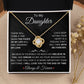 Beautiful Gift for Daughter "I Will Love You Forever" Necklace