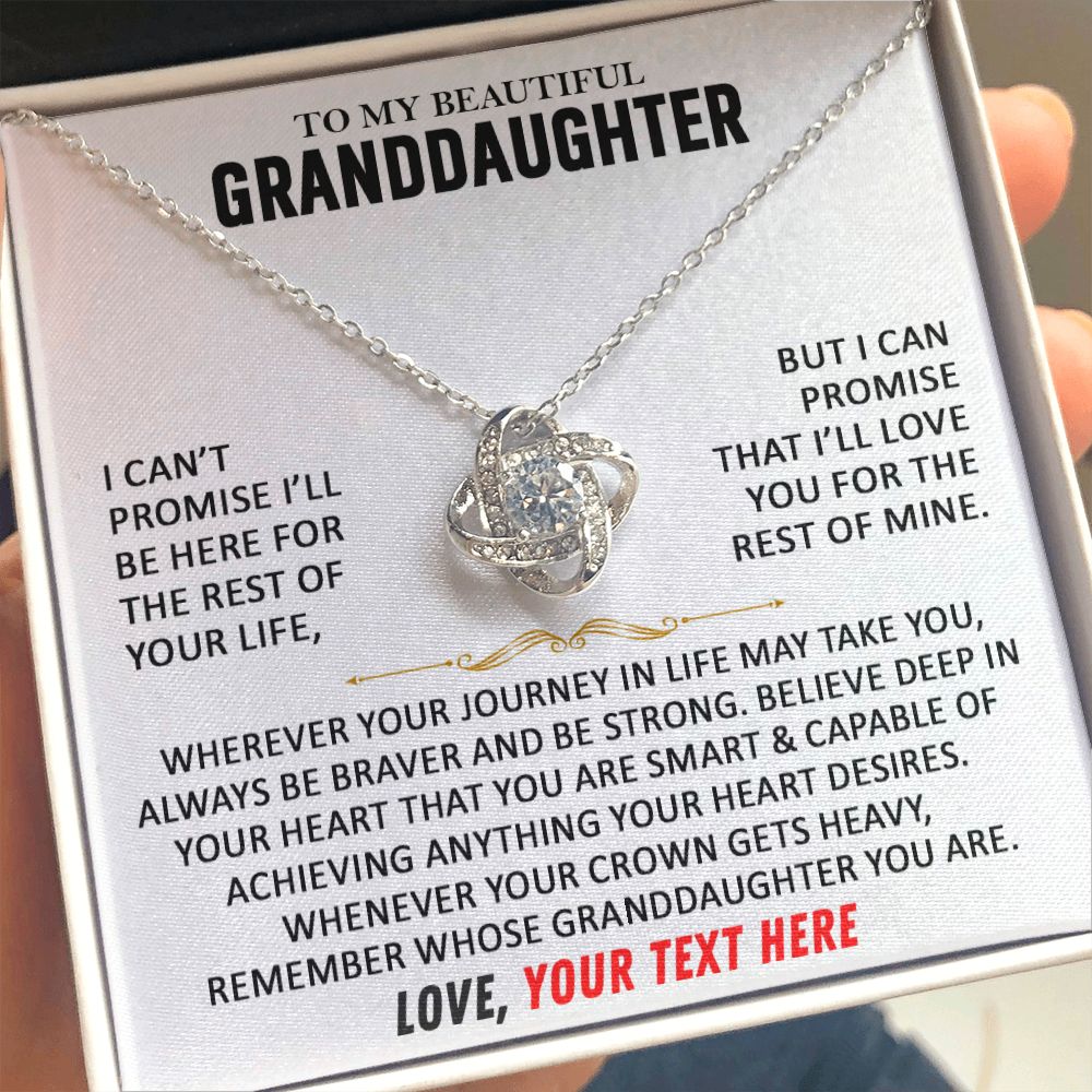 To My Granddaughter - Personalized Beautiful Gift Set D-001