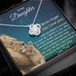 To My Daughter - Never Forget that I Love You - Love Knot Necklace