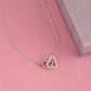 To My Granddaughter - Interlocked Heart Necklace