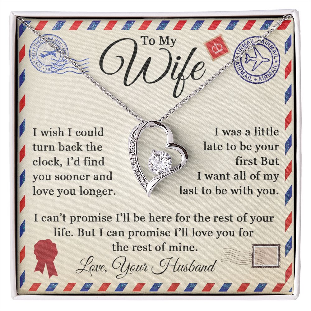 To My Wife - Love Letter - Forever Love Necklace